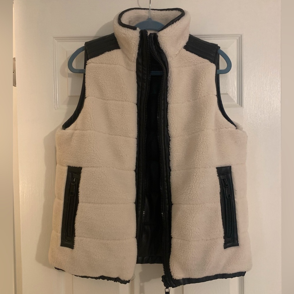 Reversible Rebecca Minkoff Faux Leather/Shearling Vest